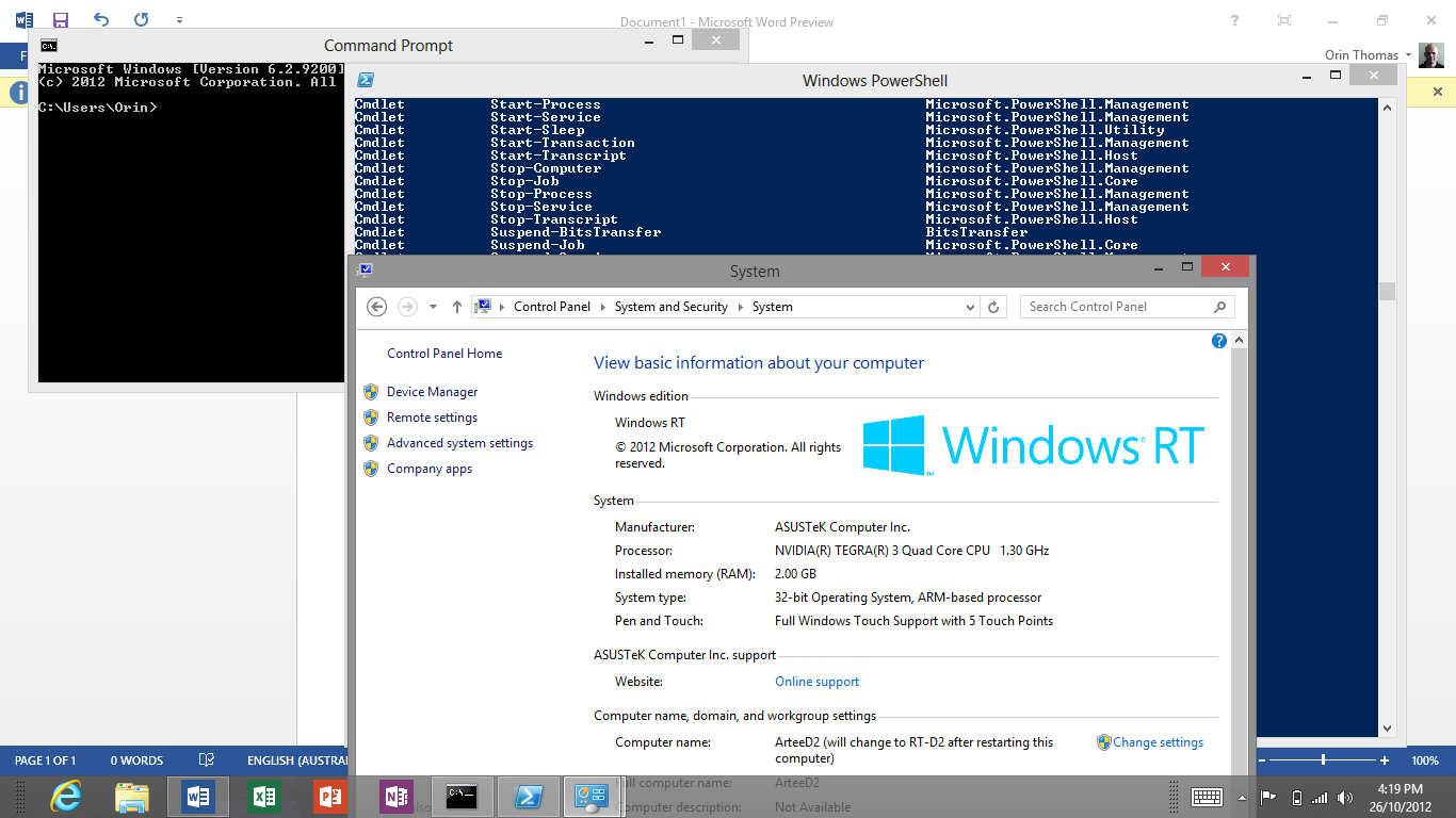 command line win 8